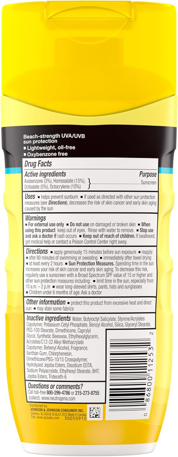 Beach Defense Water+Sun Protection Sunscreen Lotion SPF 50 - 198ml