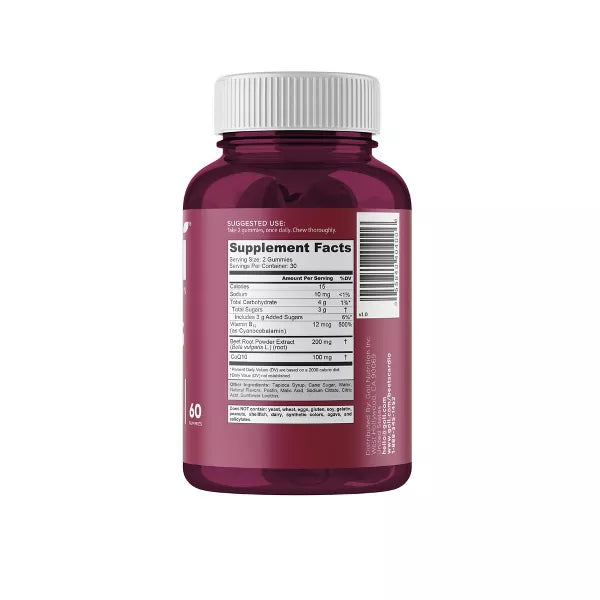 Beets Cardio Gummies - 60 gomitas