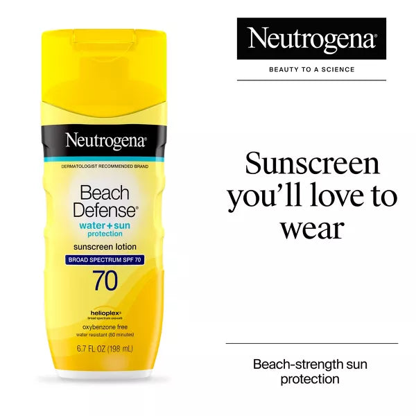 Beach Defense Sunscreen Lotion - SPF 70 - 198ml