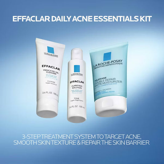 La Roche Posay Effaclar Acne Daily Essential Kit - 3 piezas