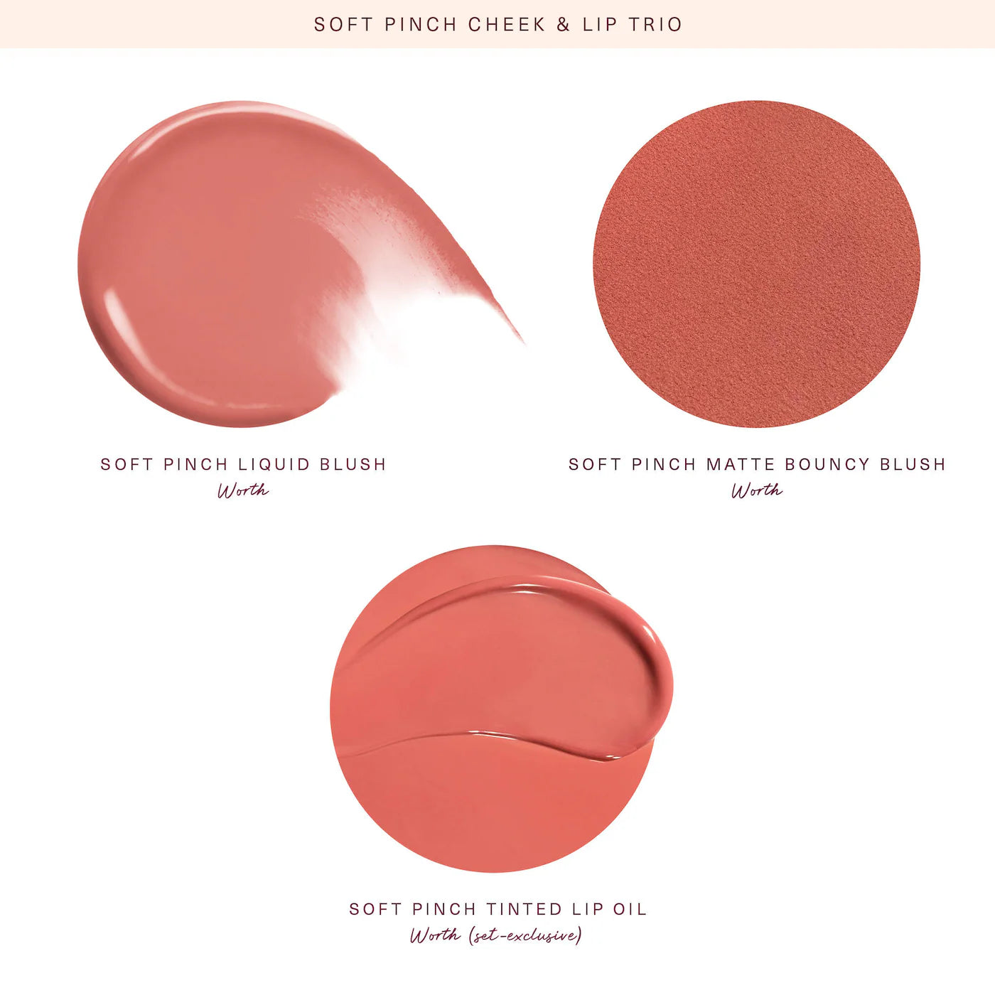 Soft Pinch Cheek & Lip Trio Makeup Gift Set
