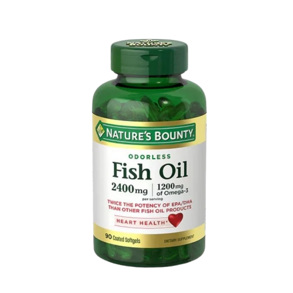 Fish Oil 2400mg |1200mg of Omega 3|90 Softgels