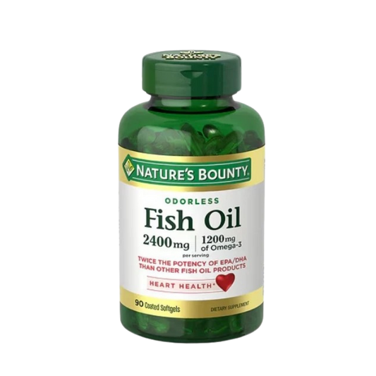 Fish Oil 2400mg |1200mg of Omega 3|90 Softgels