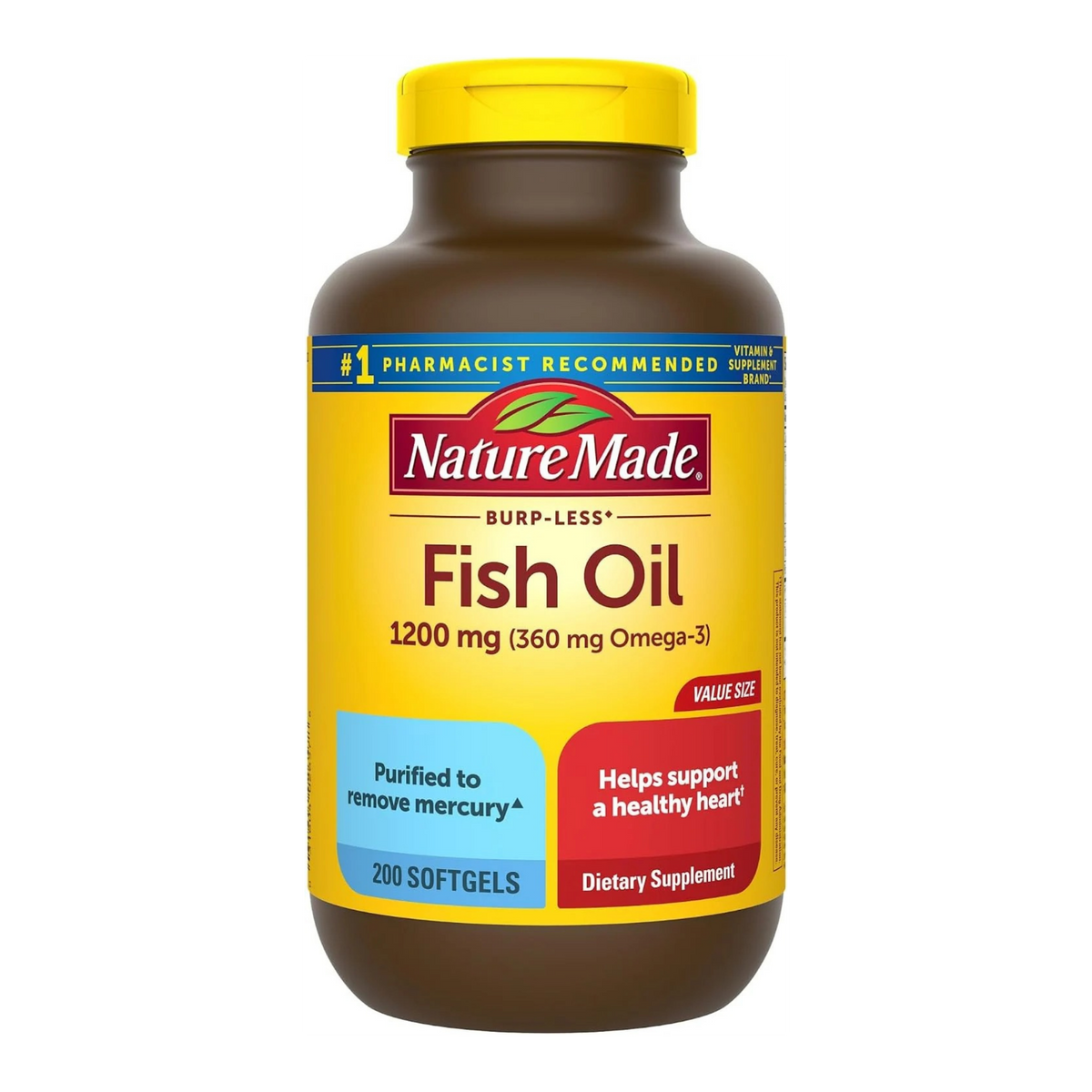 Fish Oil 1200 mg Omega 3 | 200 cápsulas