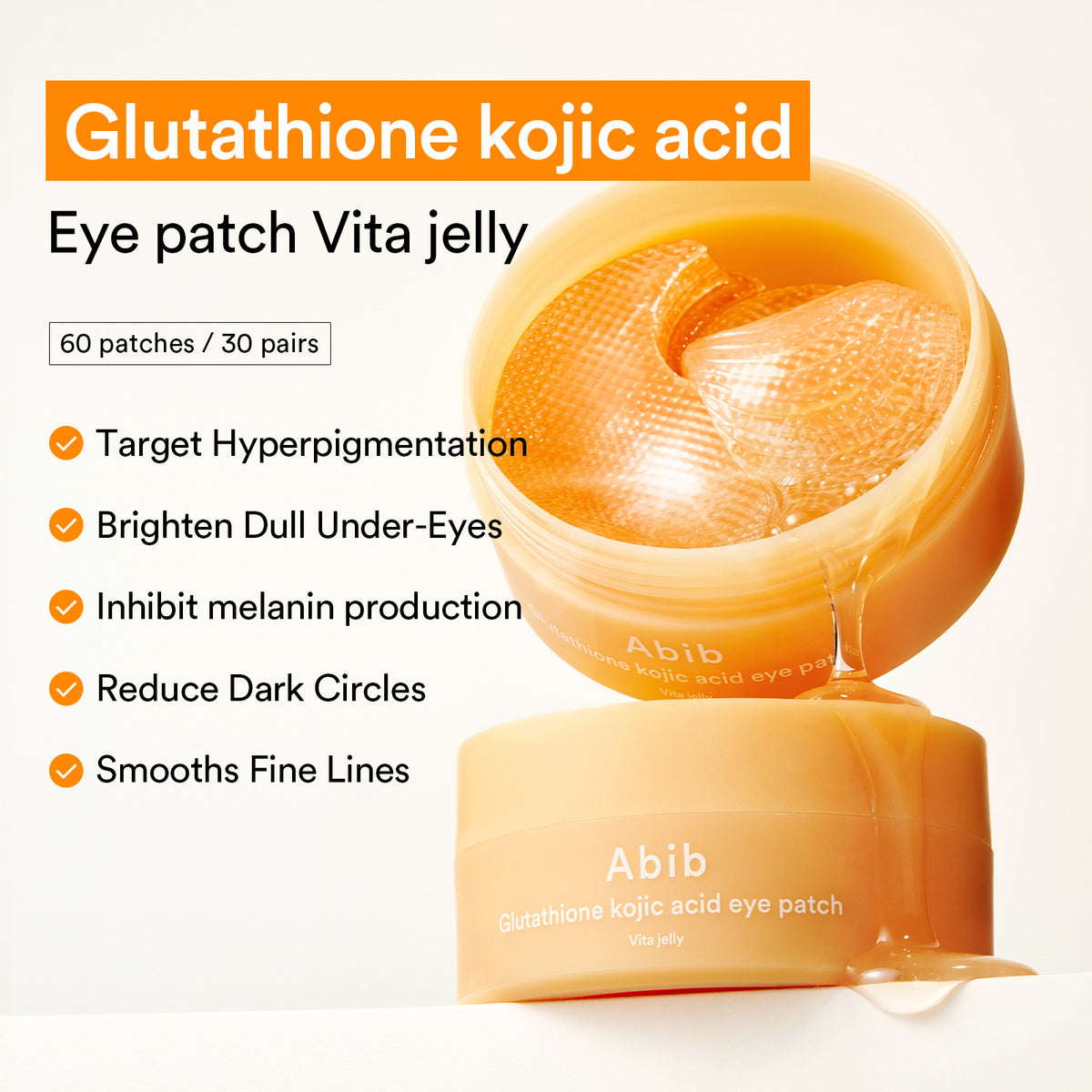 Glutathione Kojic Acid Eye Patch Vita Jelly
