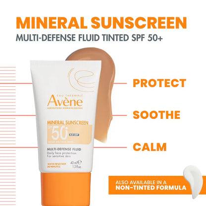 Mineral Sunscreen Multi-Defense SPF 50+ Con Color