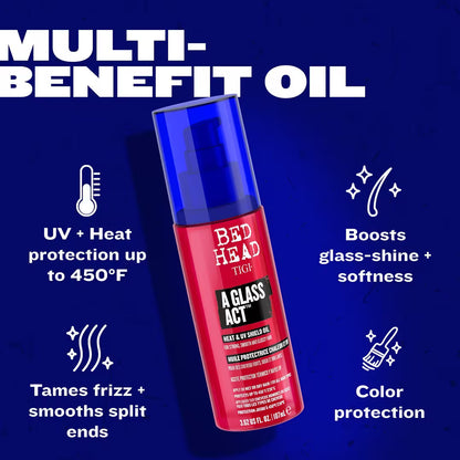 A Glass Act - Heat, UV and Color Protect Oil | Protector de calor
