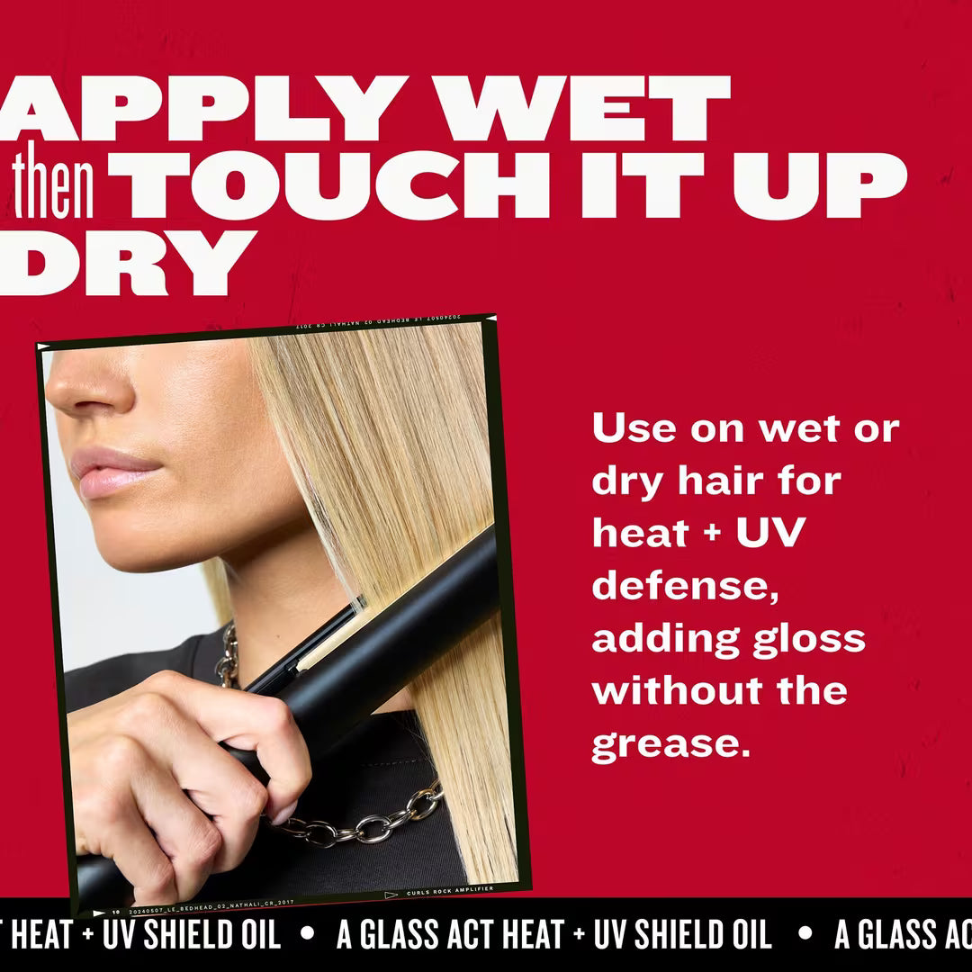 A Glass Act - Heat, UV and Color Protect Oil | Protector de calor