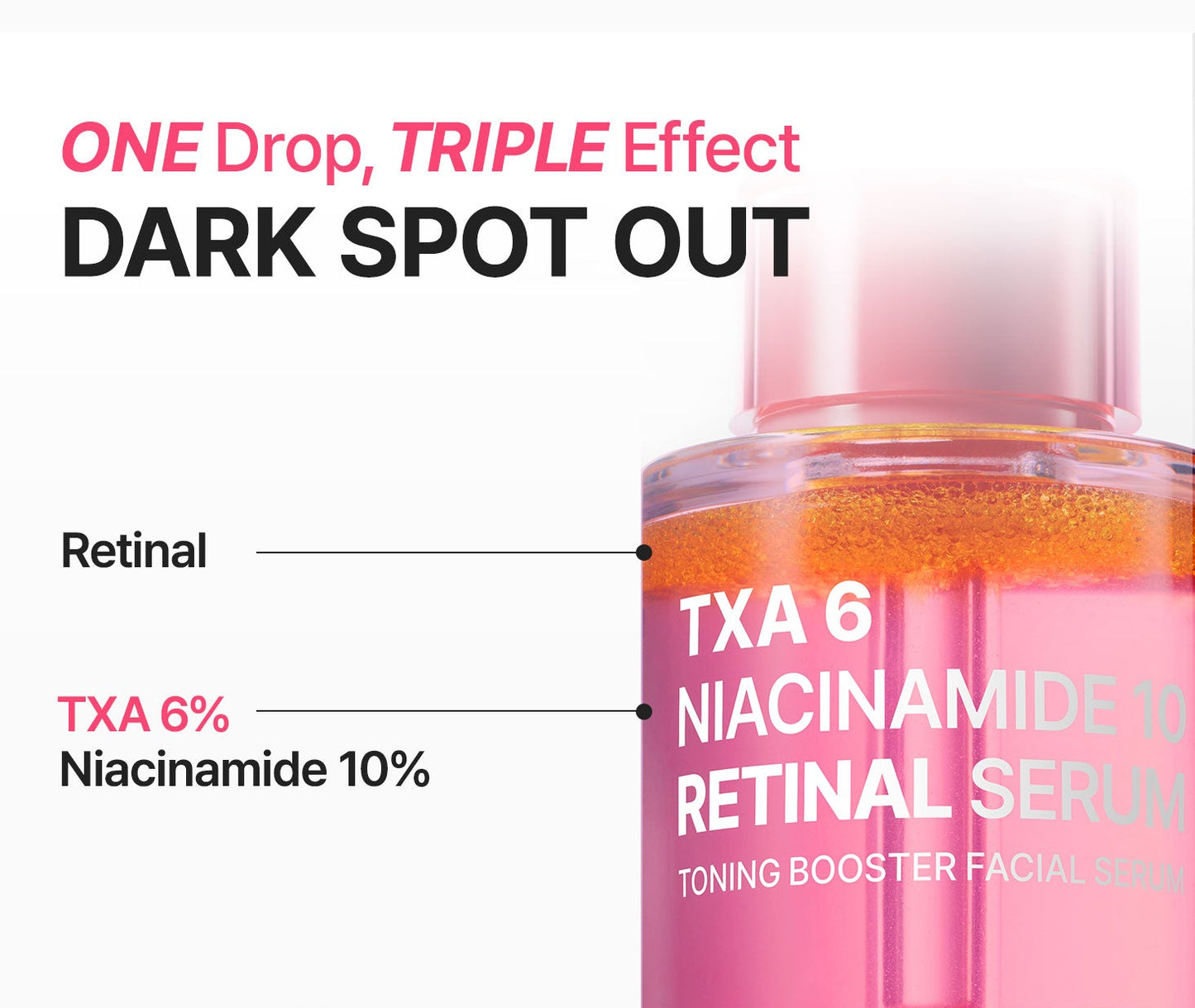 TXA 6 Niacinamide 10 Retinal Serum 30ml