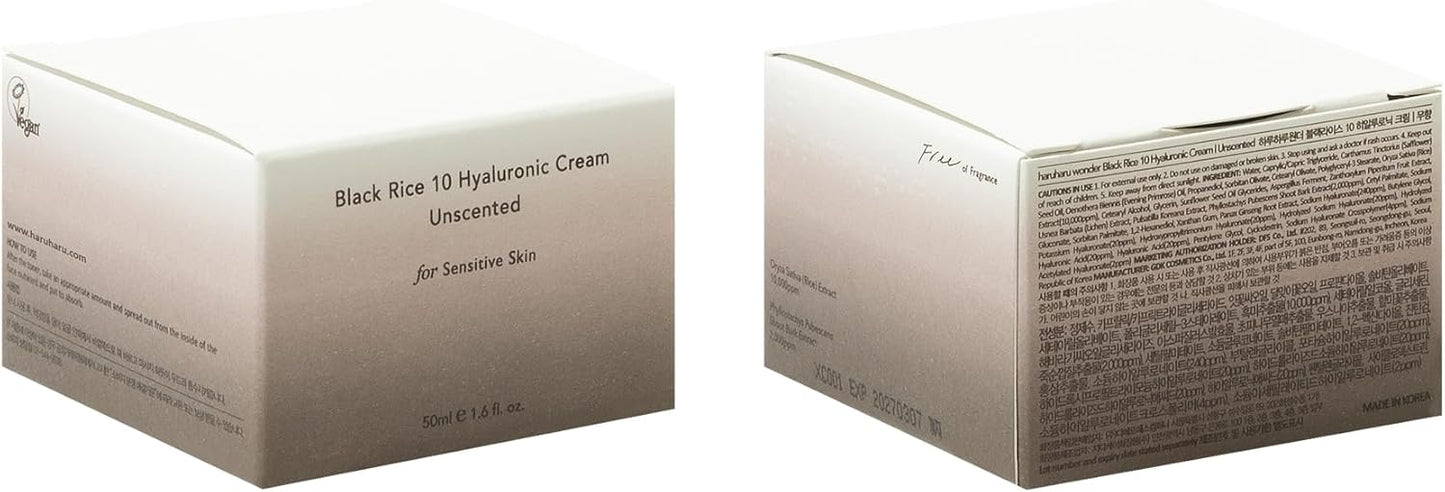 Black Rice 10 Hyaluronic Cream Unscented