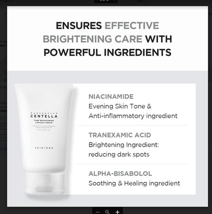 Madagascar Centella Tone Brightening Capsule Cream