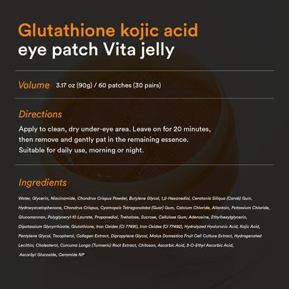 Glutathione Kojic Acid Eye Patch Vita Jelly