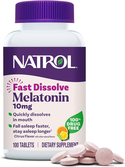 Melatonina de Disolución Rápida - 10mg -100 tabletas