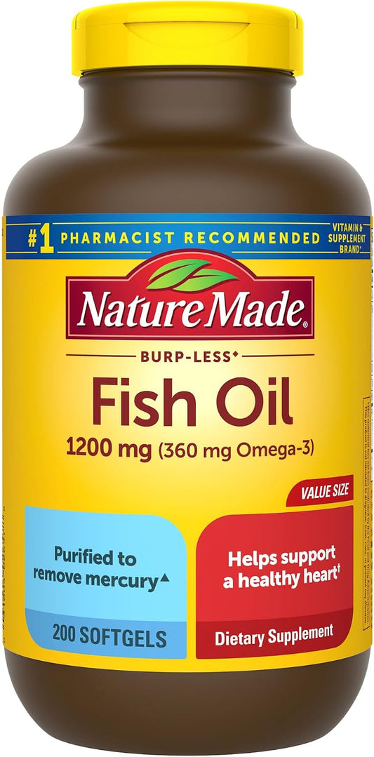 Fish Oil 1200 mg Omega 3 | 200 cápsulas