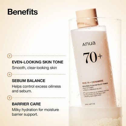 RICE 70 GLOW MILKY TONER