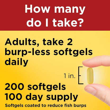Fish Oil 1200 mg Omega 3 | 200 cápsulas