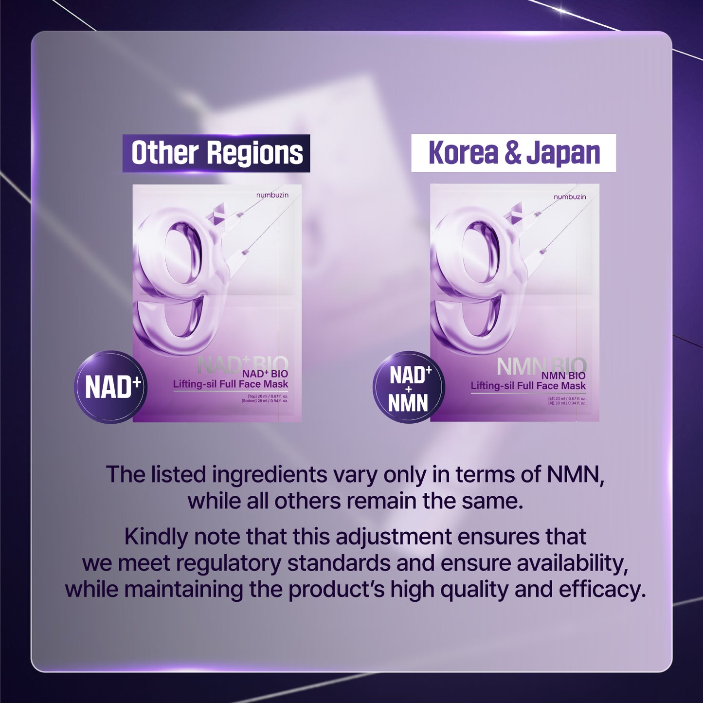 No.9 NAD Bio Lifting Full Cover Facial Mask