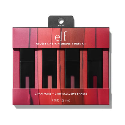 Glossy Lip Stain Shades 4 Days Kit