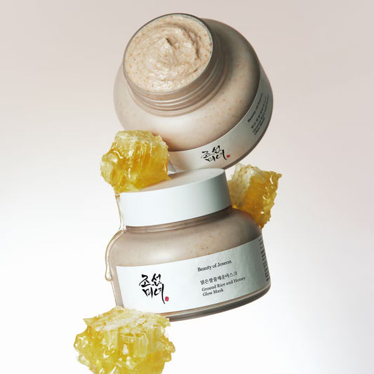 ground rice and honey glow mask