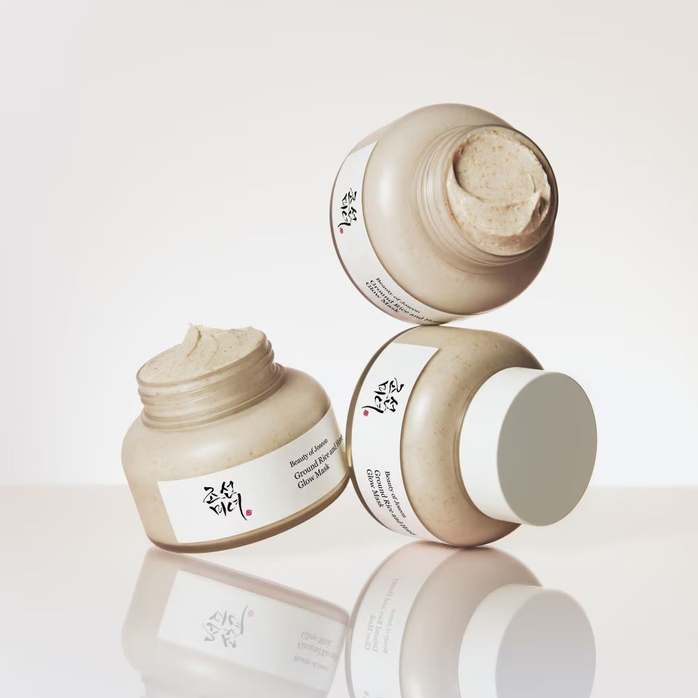 ground rice and honey glow mask