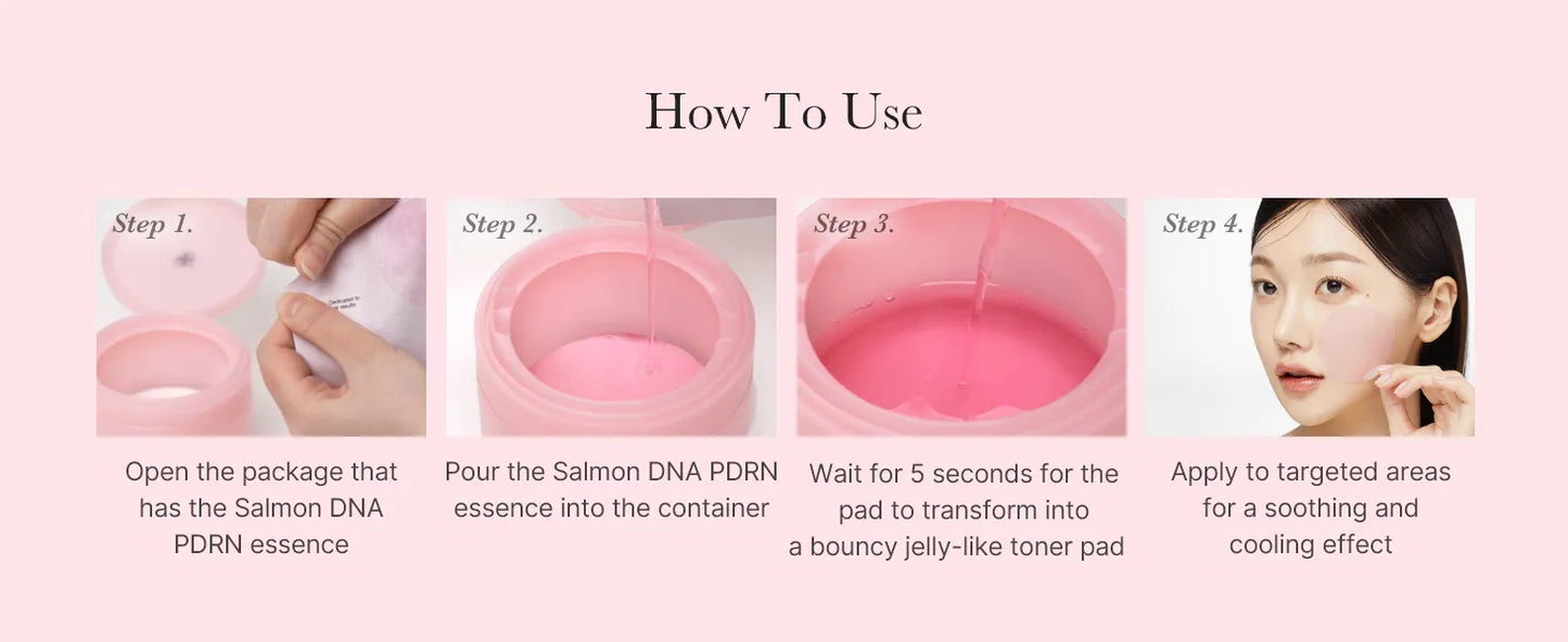 PDRN PINK COLLAGEN TONING GEL TONER PAD 70ea