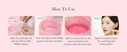 PDRN PINK COLLAGEN TONING GEL TONER PAD 70ea