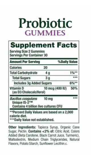 Probiotic Digestive Balance Gummies