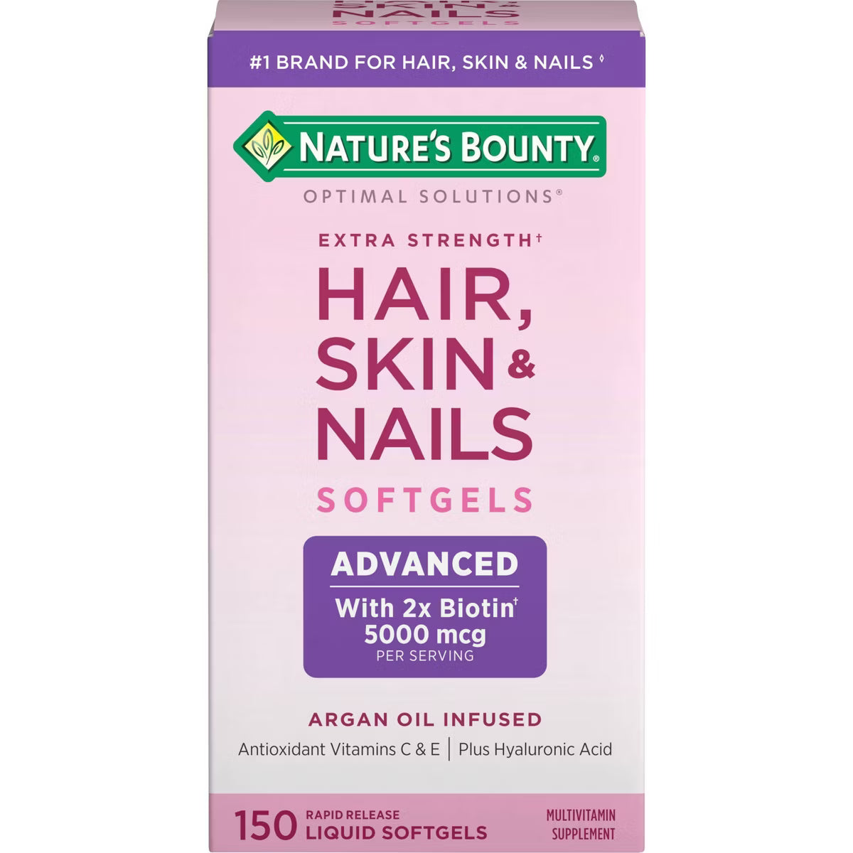 Extra Strength Hair, Skin and Nails Softgels with Biotin - 150ct