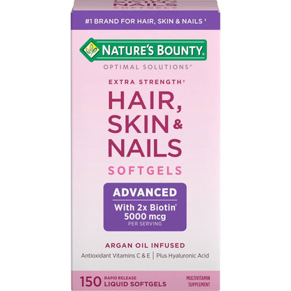 Extra Strength Hair, Skin and Nails Softgels with Biotin - 150ct
