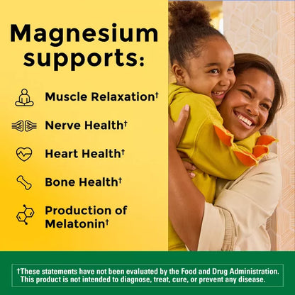 Nature Made Magnesium Citrate 250mg - 120 cápsulas