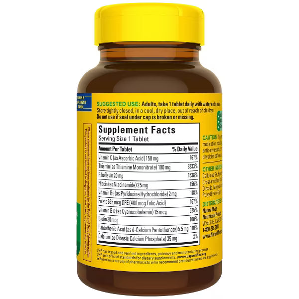 Vitamin B Complex with Folic Acid + Vitamin C