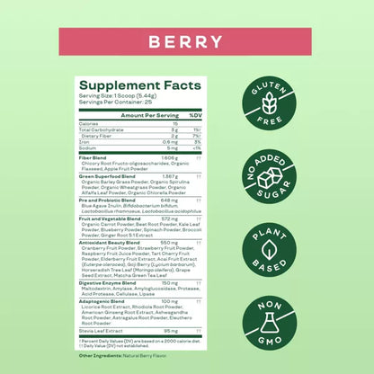 Greens and Superfoods Powder - Berry