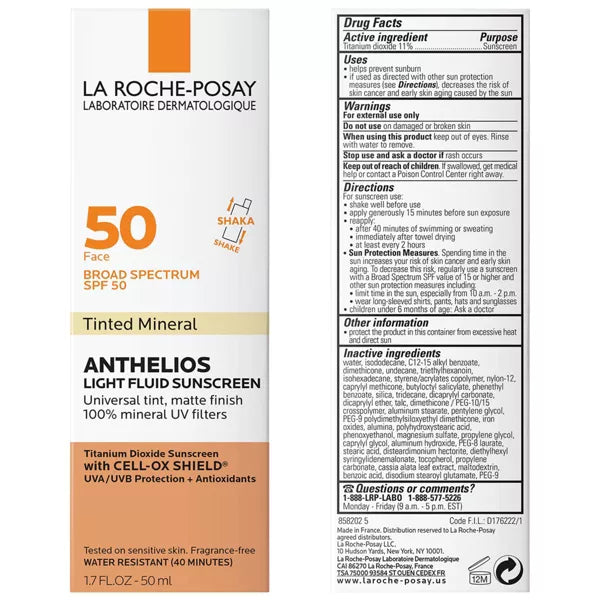 La Roche Posay Anthelios Tinted Ultra-Light Fluid Mineral Face