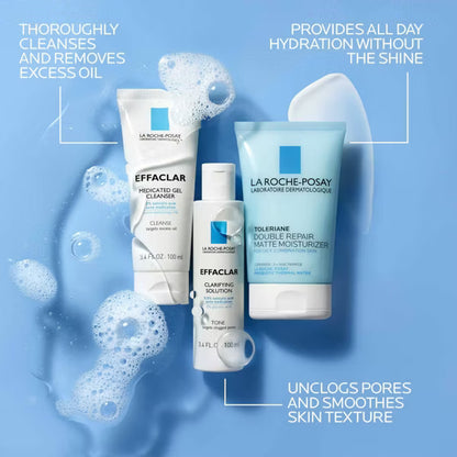 La Roche Posay Effaclar Acne Daily Essential Kit - 3 piezas