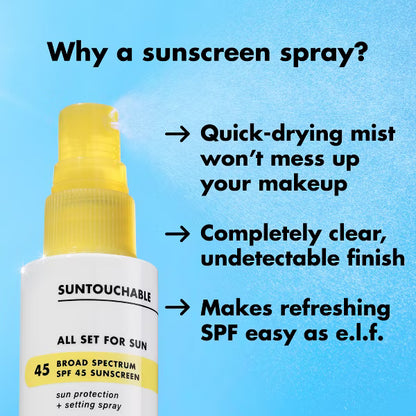 Suntouchable All Set For Sun Sunscreen - SPF 45