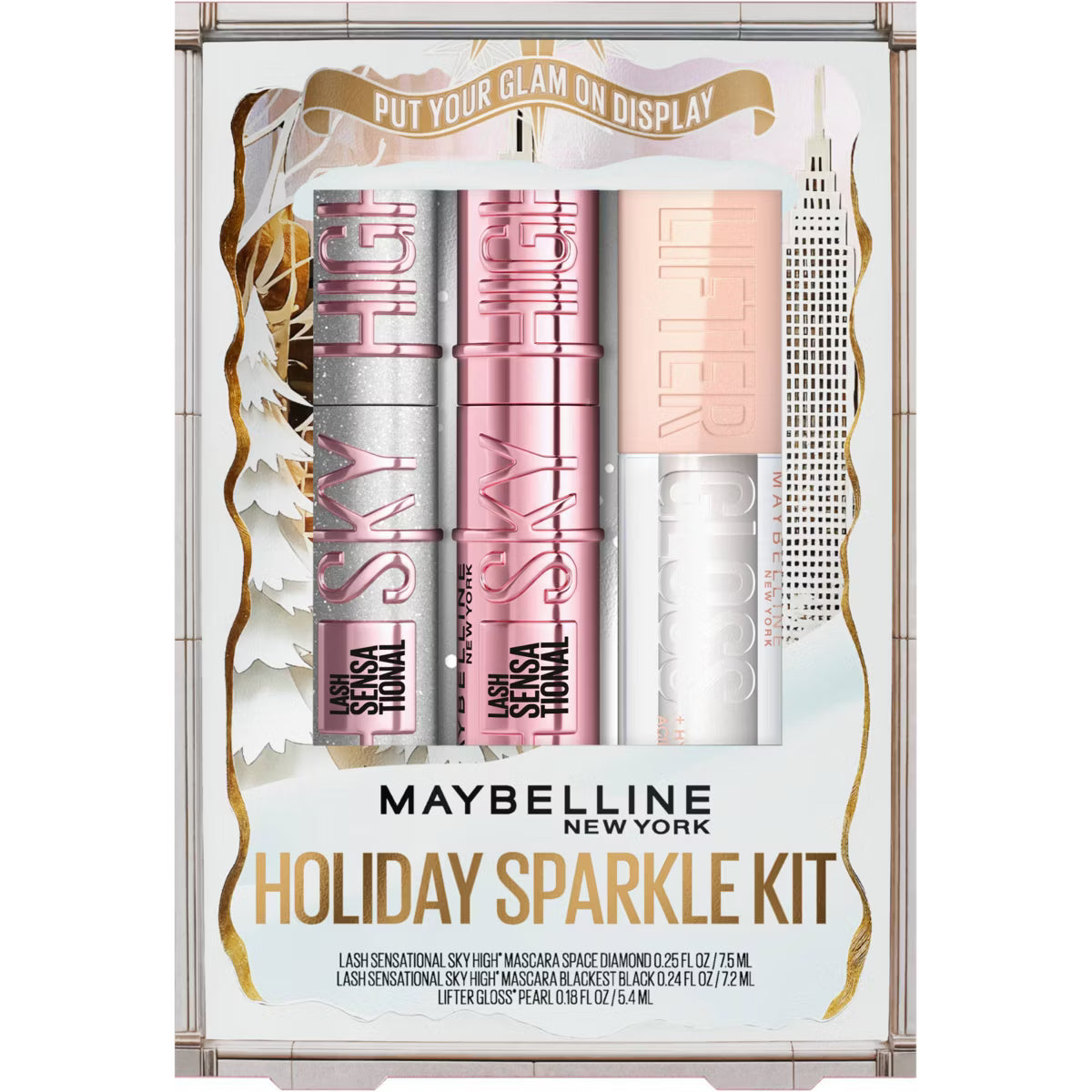 Holiday Sparkle Kit Sky High Mascaras and Lifter Lip Gloss Set