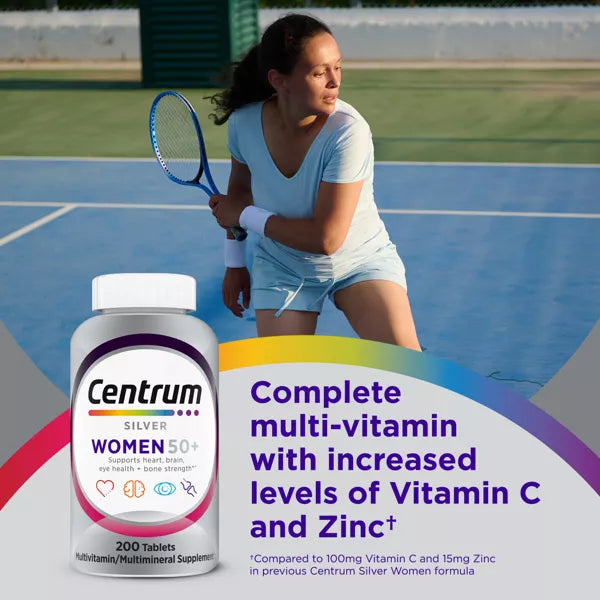 Silver Women 50+ Multivitamin / Multimineral - 200 tabletas