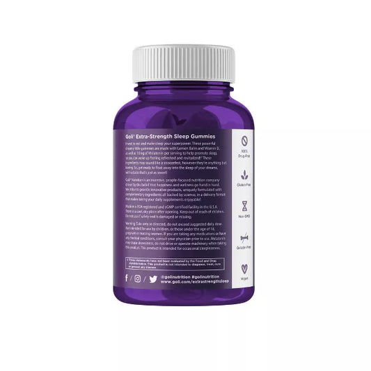 Extra Strength Sleep Vitamin Gummies - 50 gomitas