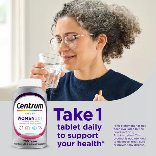 Silver Women 50+ Multivitamin / Multimineral - 200 tabletas