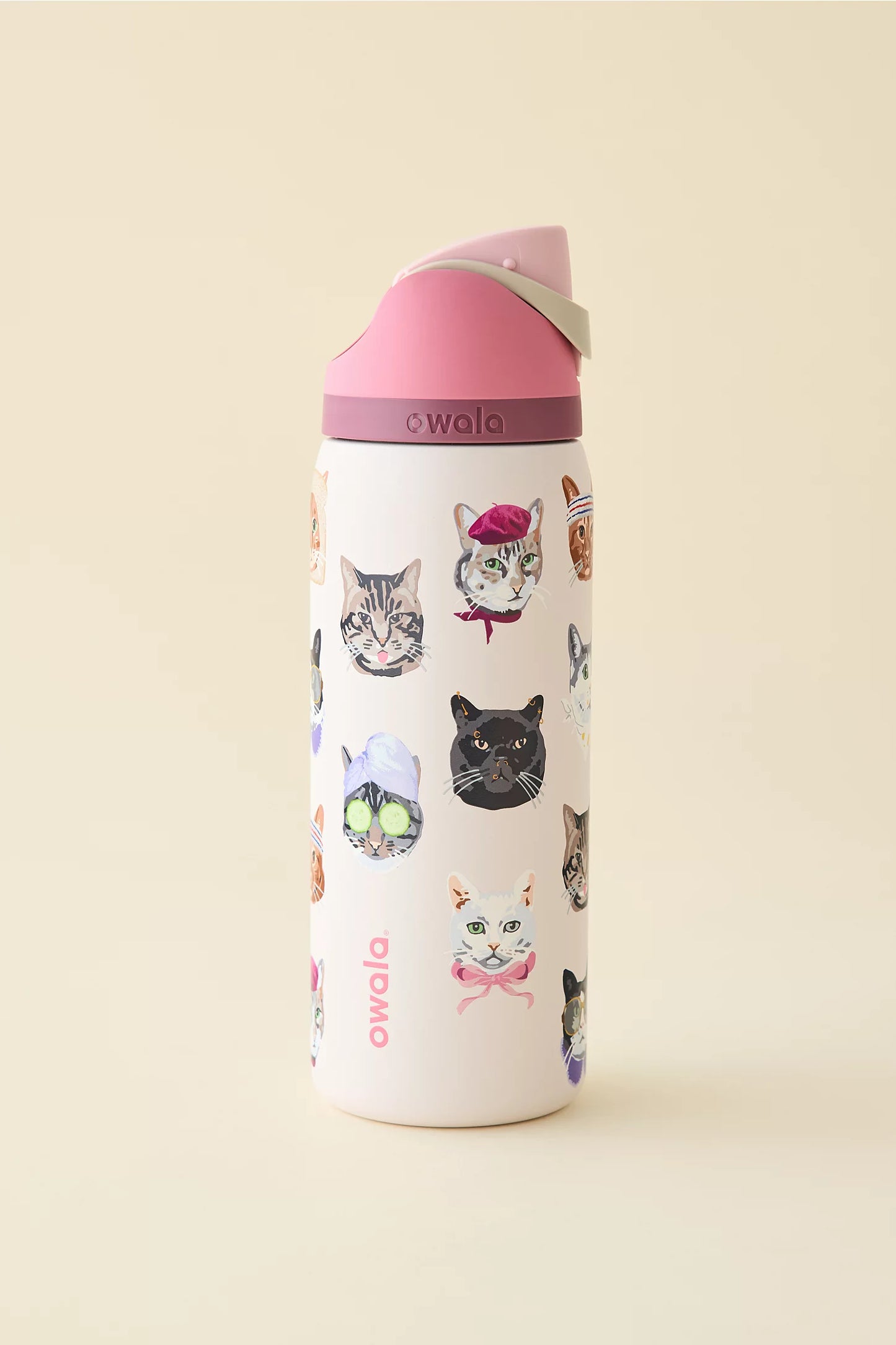 Cat Collage FreeSip 32 oz Water Bottle