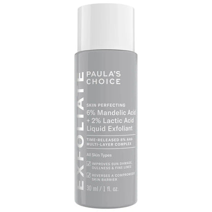 Mini Skin Perfecting 6% Mandelic Acid + 2% Lactic Acid Liquid Exfoliant