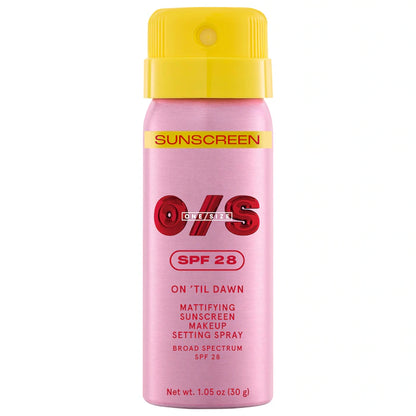 On 'Til Dawn Mattifying Sunscreen Makeup Setting Spray SPF 28