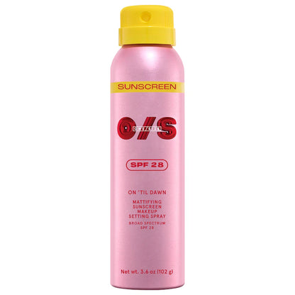 On 'Til Dawn Mattifying Sunscreen Makeup Setting Spray SPF 28