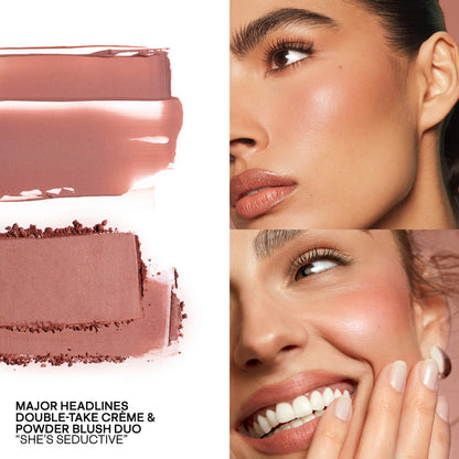 Mini Major Headlines Double-Take Crème & Powder Blush Duo